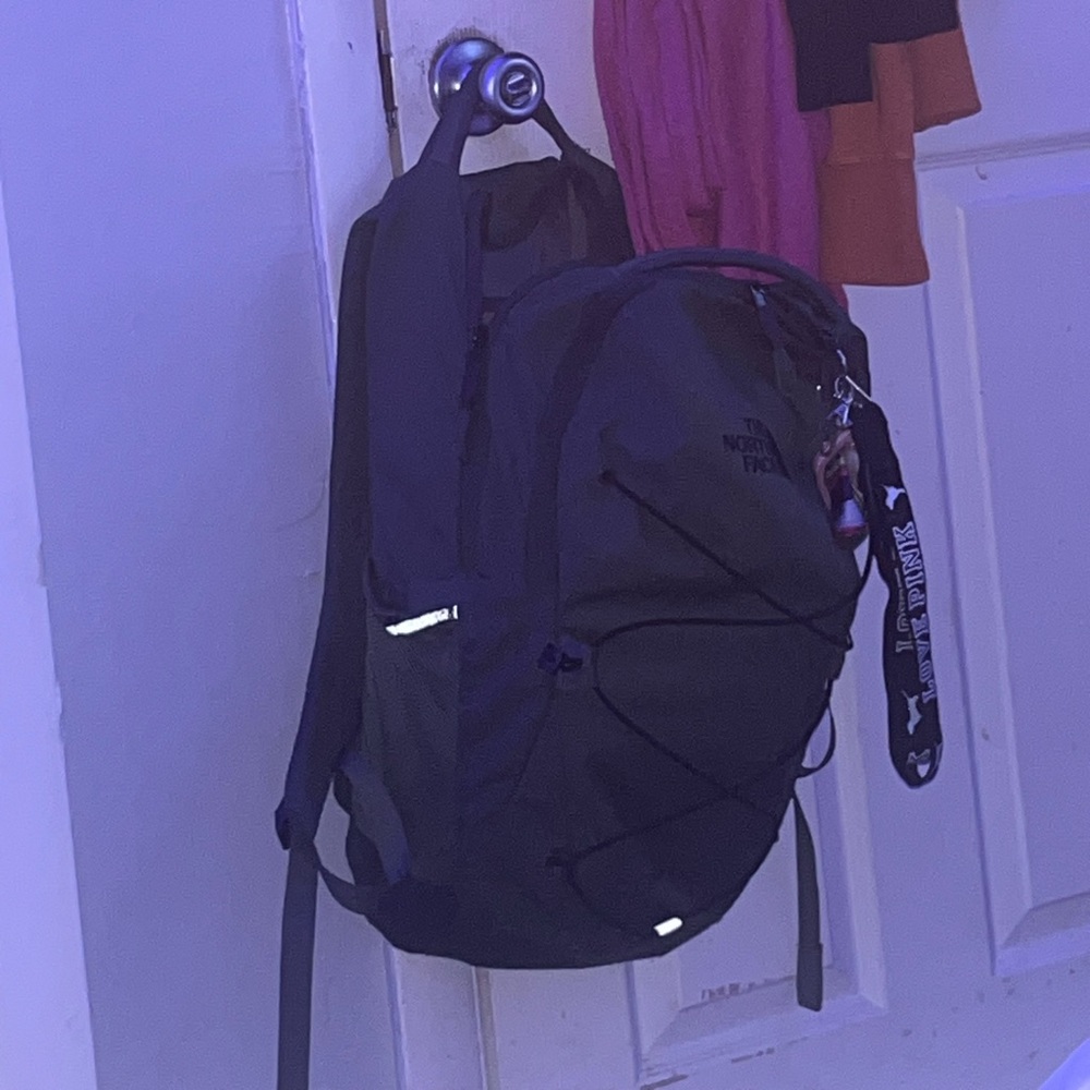 Green jester *limited time* north face backpack(with charms)